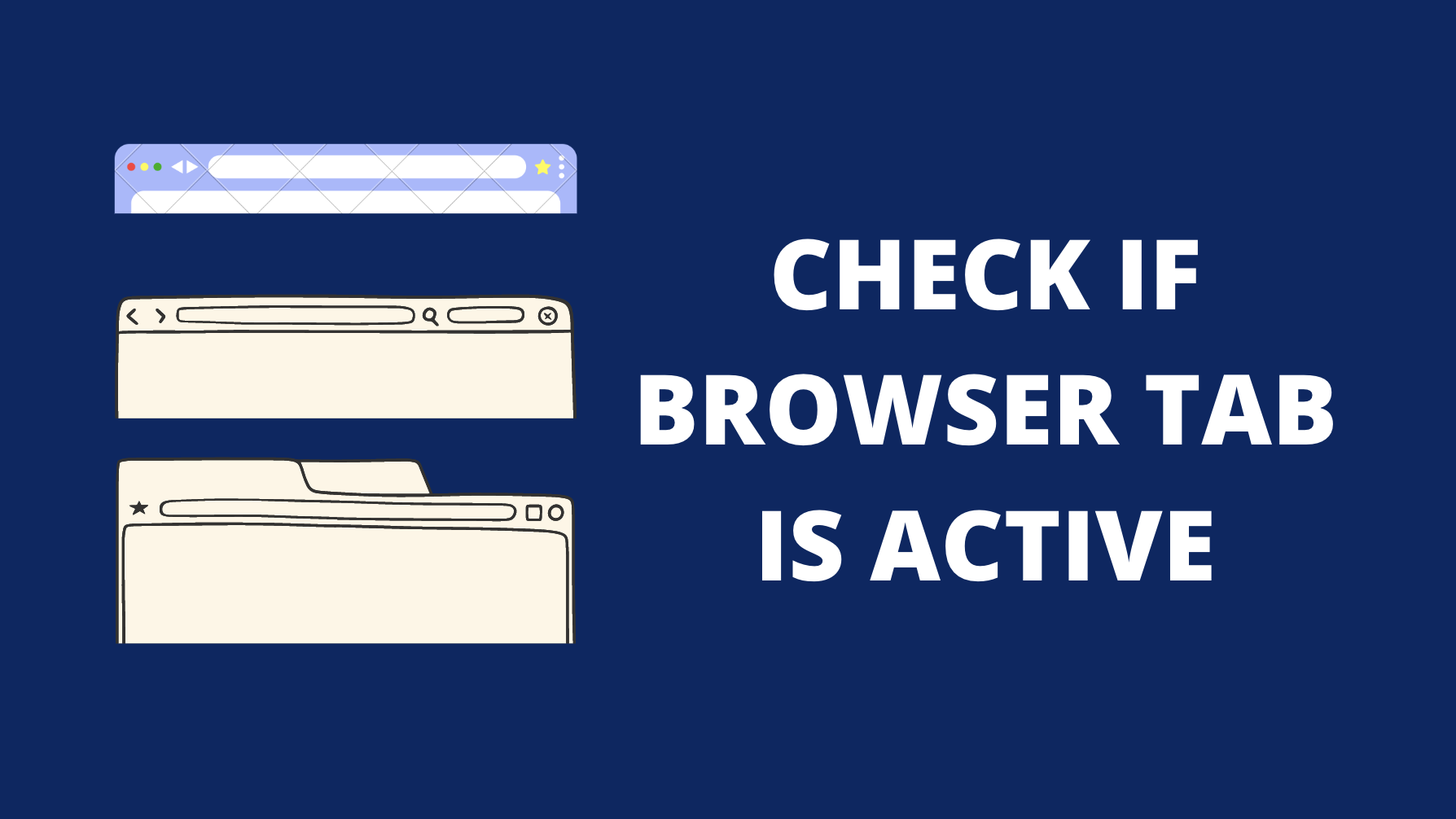 Check if your application is open in an active browser tab